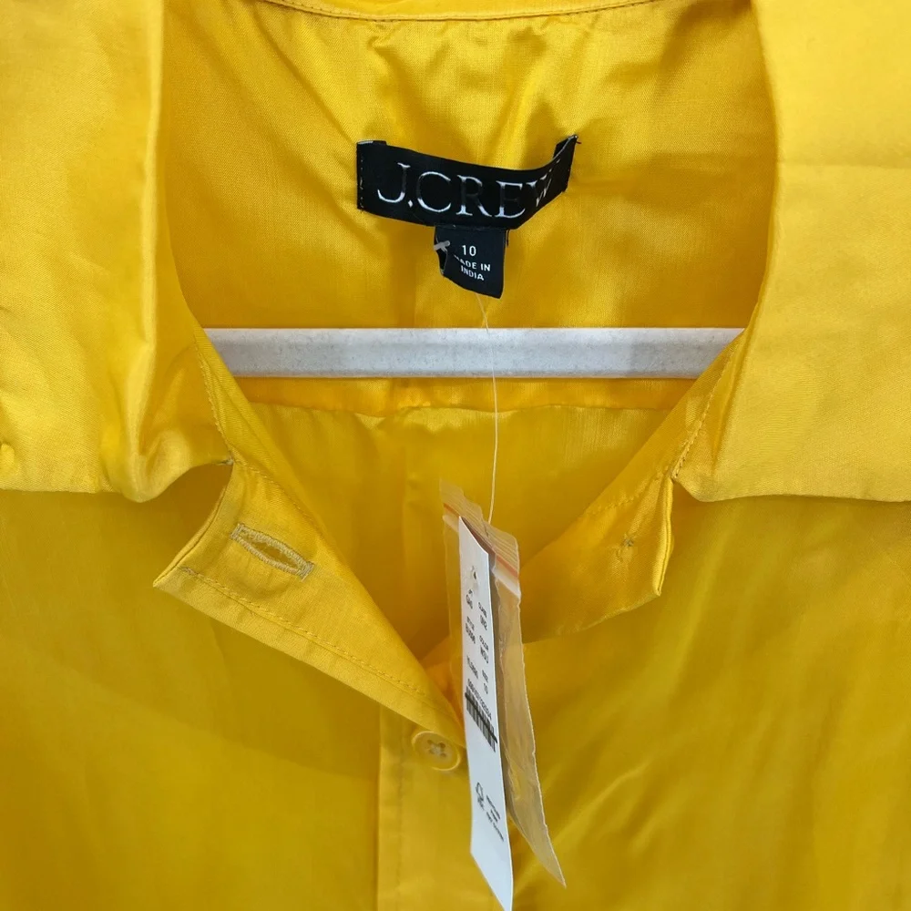 J. Crew Gamine button down sheer blouse